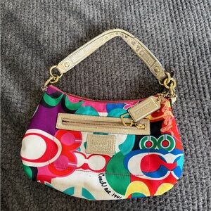 Coach Colorful Signature Shoulder Bag